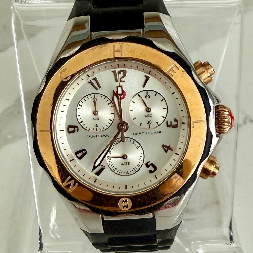 Michele Women's Tahitian Jelly Band Sport Watch